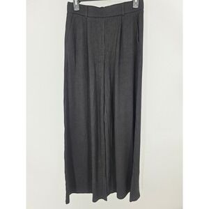 OGL‎ High-waisted wide-leg trousers with pleats Black Size Medium